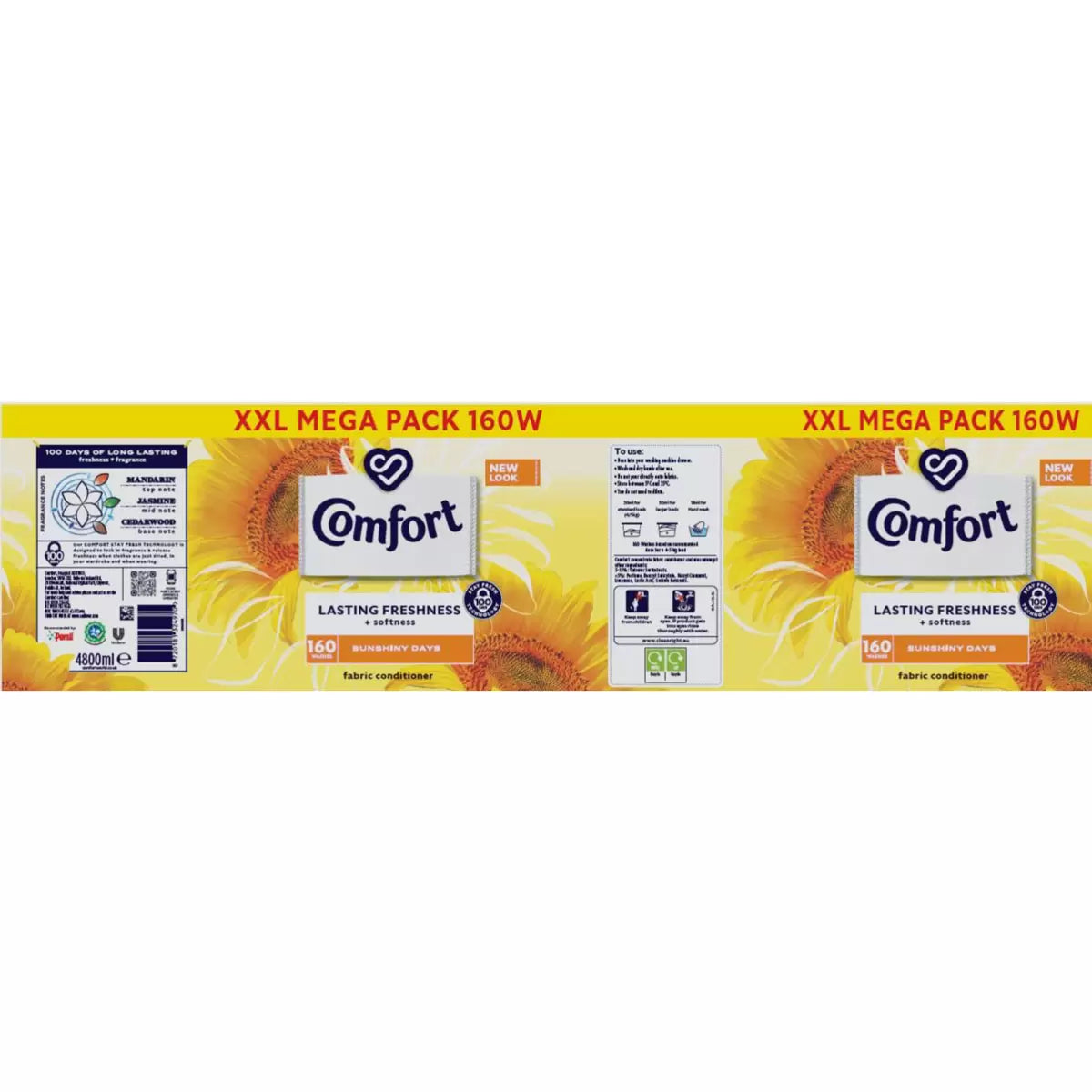 Comfort Sunshiny Day Fabric Conditioner (160 Wash) 4.8L megapack