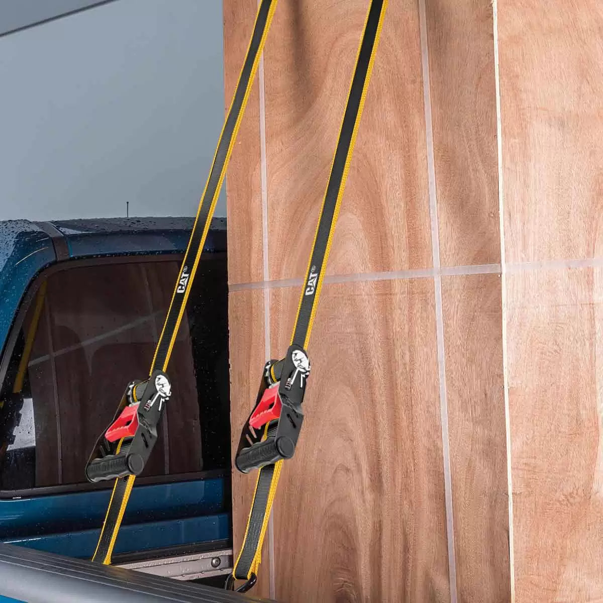 4 Pack CAT Ratchet Tie Down Set