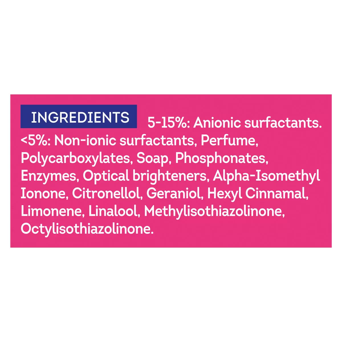 Surf laundry liquid tropical lily 100 washes 2.7ltr