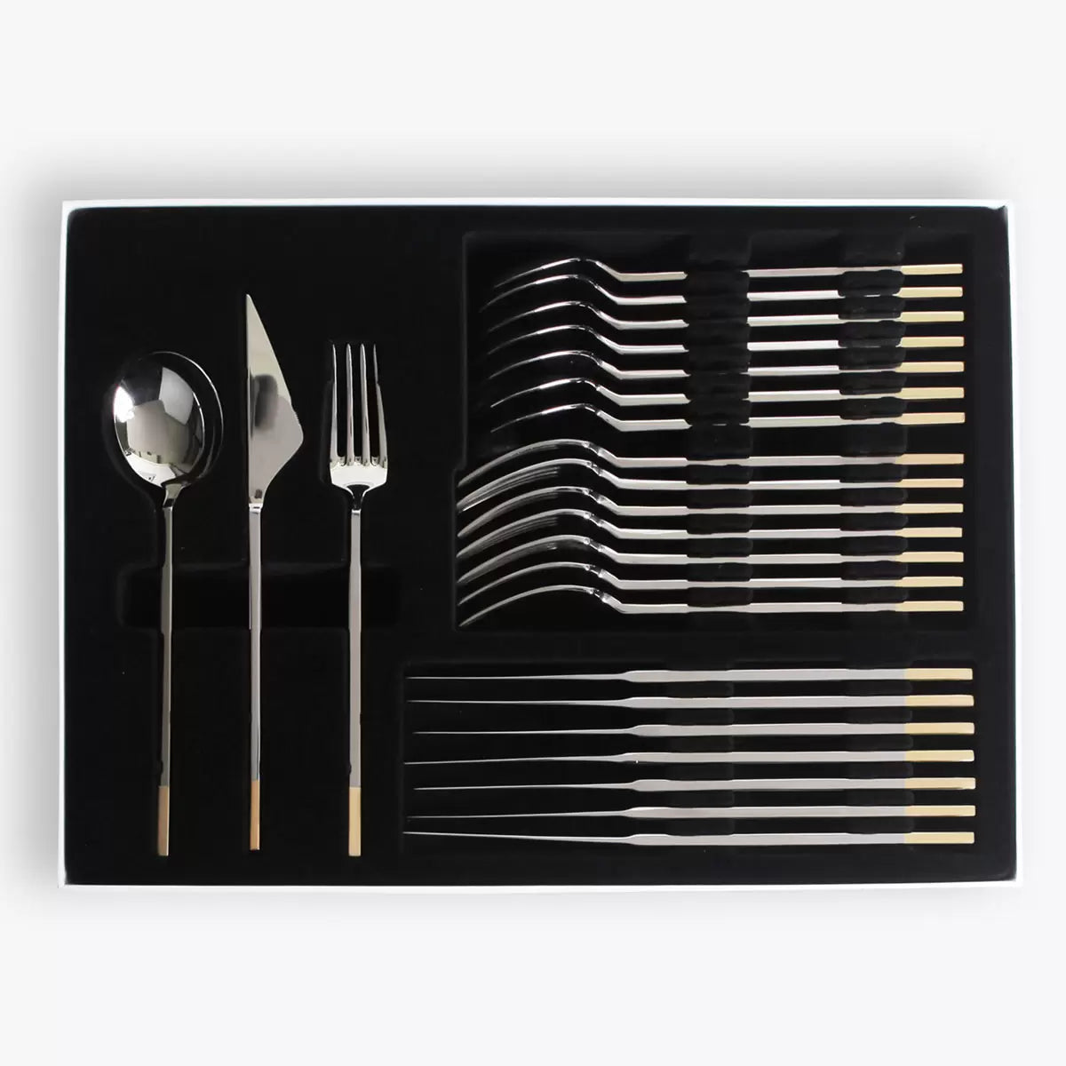 Golden Bell 18/10 Stainless Steel Cutlery Set, 24 Piece