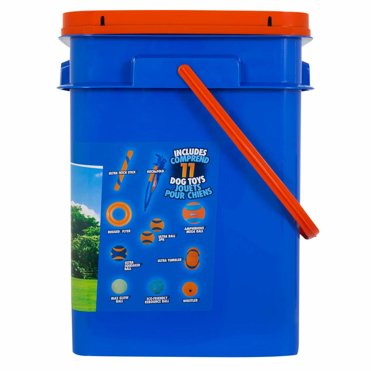 Chuckit! Bucket 11 Piece Dog Toy Set