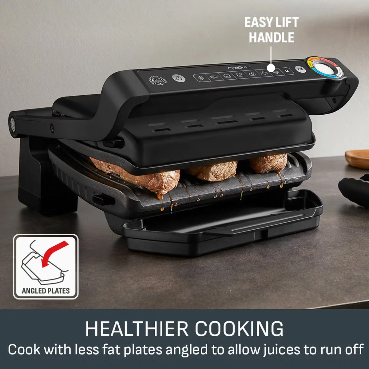 Tefal GC7178G1 OptiGrill+ Health Grill in Black