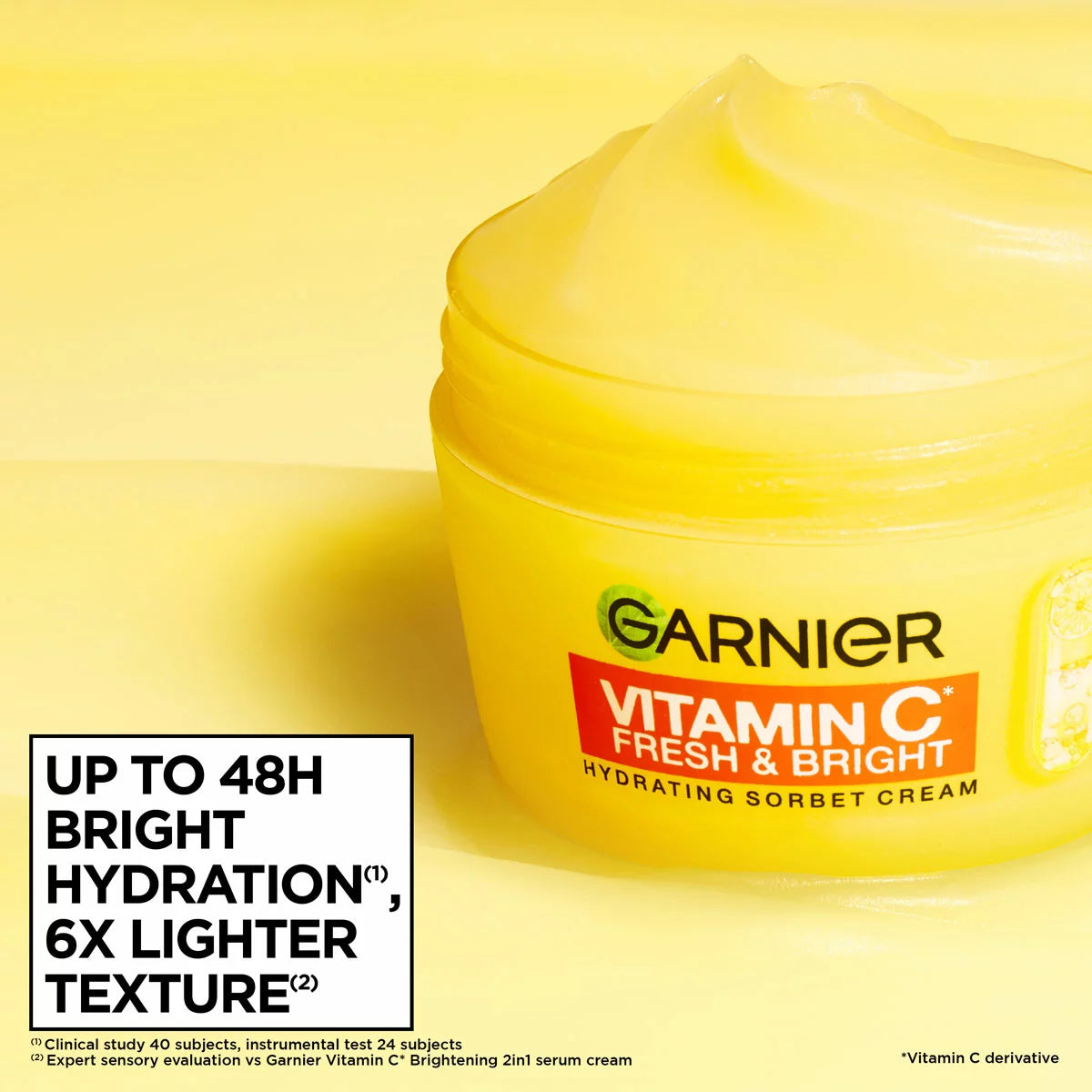 Garnier Sorbet Cream, 2x Vitamin C + 1x Salicylic and Hyaluron, 3 x 85ml