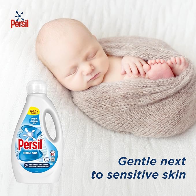 Persil Non Bio & Bio Laundry Liquid, 95 Washes (2.565L)