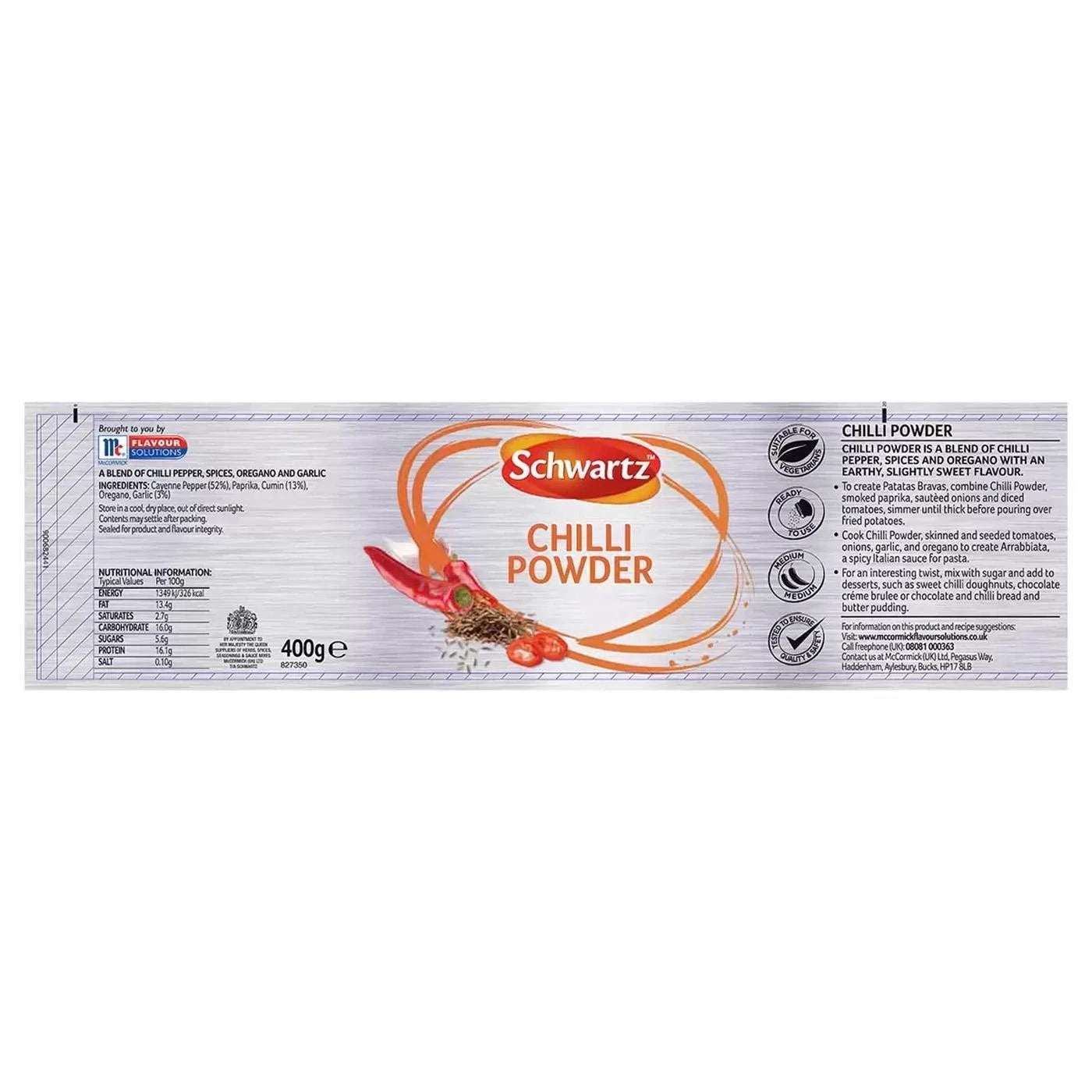 schwartz chilli powder 400g
