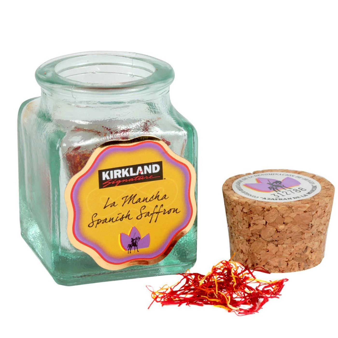 Kirkland Signature La Mancha Spanish Saffron Food Flavour Spice Herbs Jar 1g
