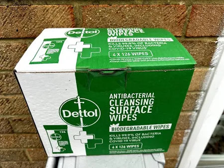 Dettol bio degradable wipes box 4x126PK