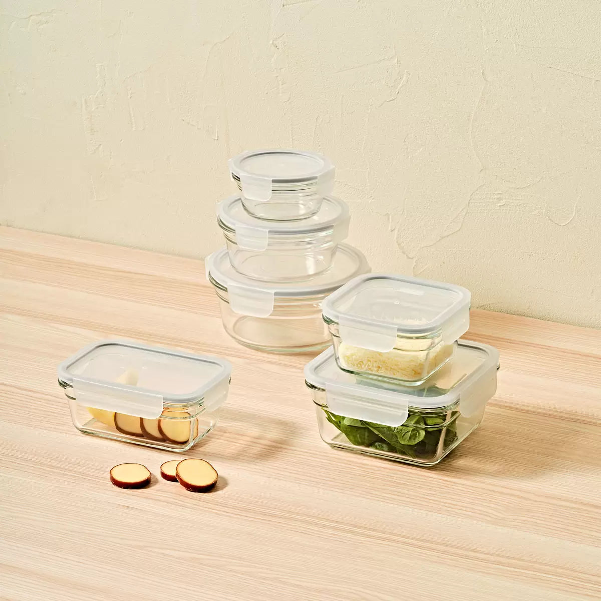 Glasslock Food Storage Set, 26 Piece & 28 Piece, Two Option