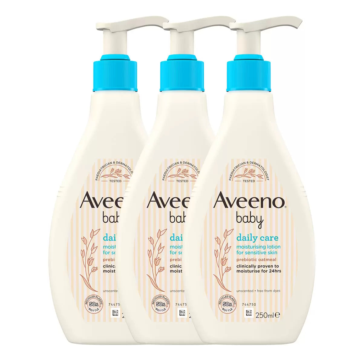Aveeno Baby Daily Lotion, 3 x 250ml