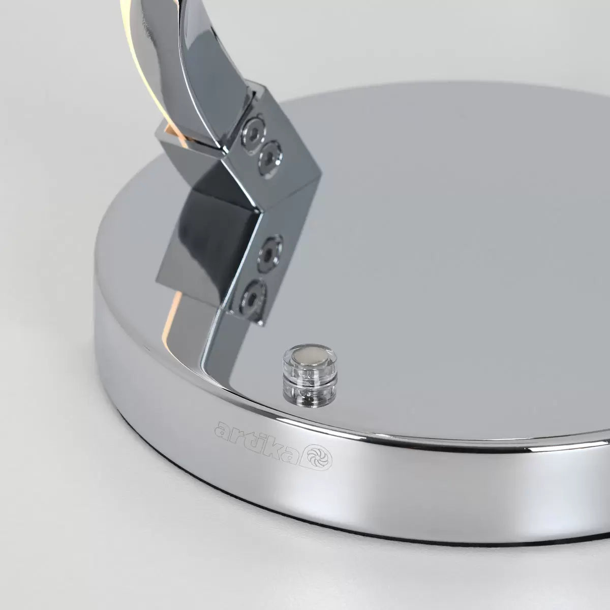 Artika Chrome Swirl LED Table Lamp