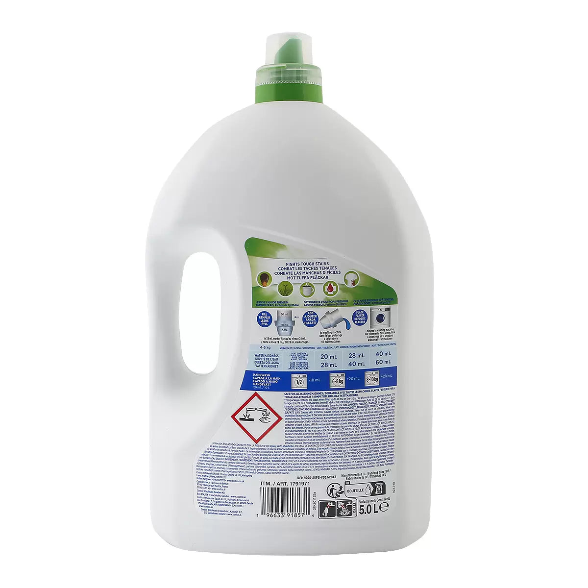 Kirkland Signature Ultra Clean Bio & Non Bio Laundry Liquid, 5L (178 Wash)