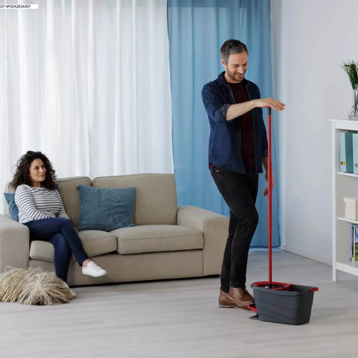Vileda Turbo 2 in 1 Microfibre Mop and Bucket Set
