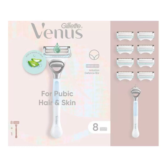 Gillette Venus Razor for Pubic Hair and Skin & 9 Blades