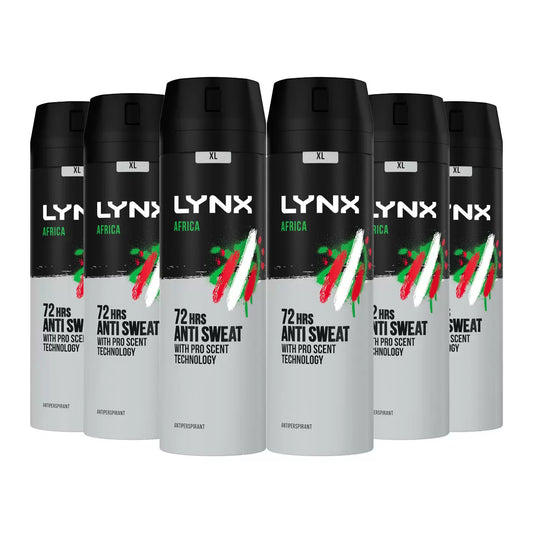 Lynx Anti-Perspirant Africa, 6 x 200ml
