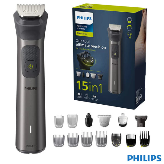 Philips Series 7000, 15-in-1 Multi Grooming Trimmer for Beard, Head and Body MG7940/15