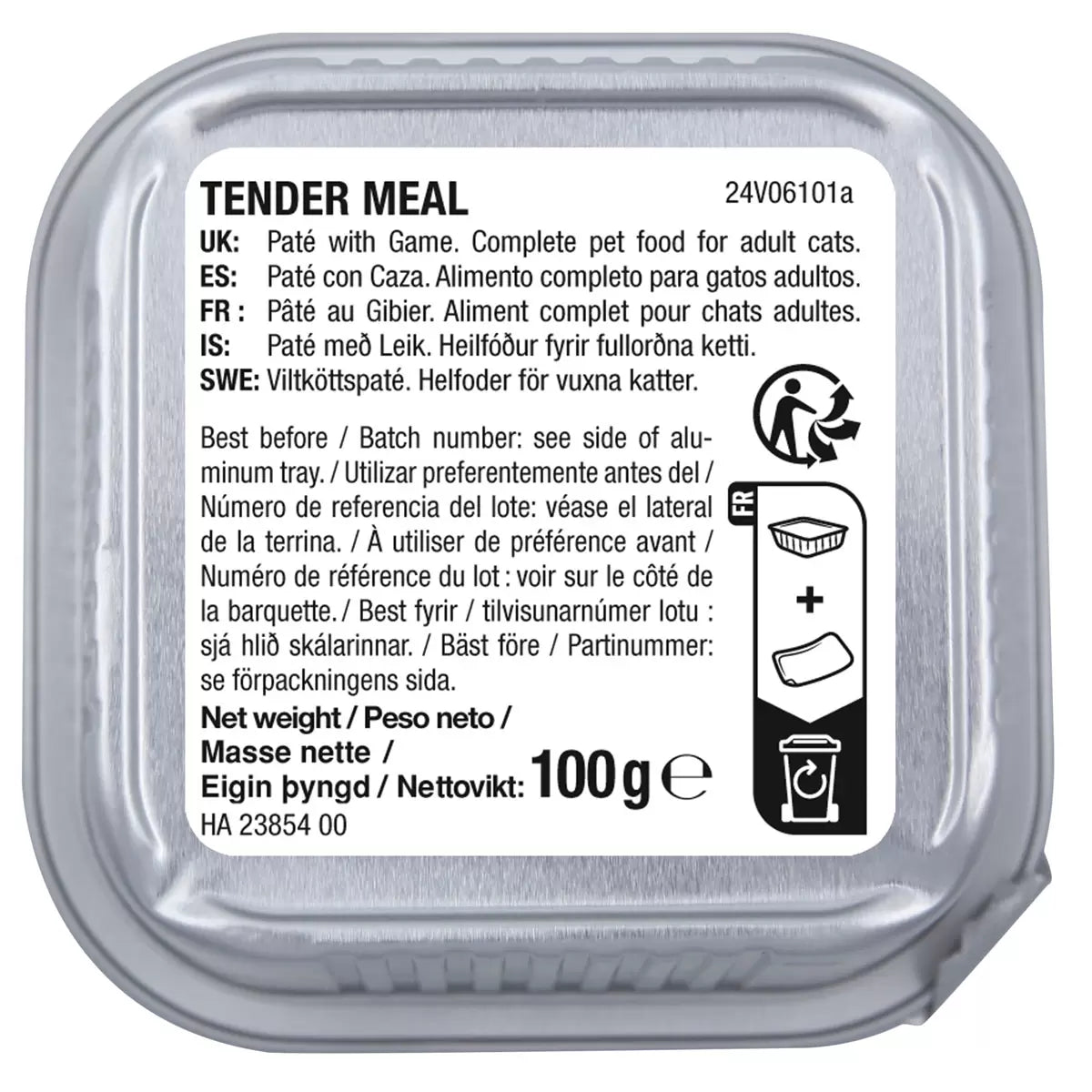 Kirkland Signature Tender Meal 3 Flavour Variety Cat Food, 48 x 100g