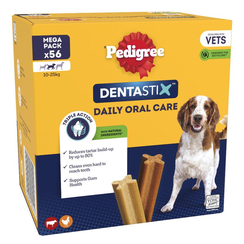 Pedigree Dentastix Daily Oral Care For Medium Dogs, 56 pack