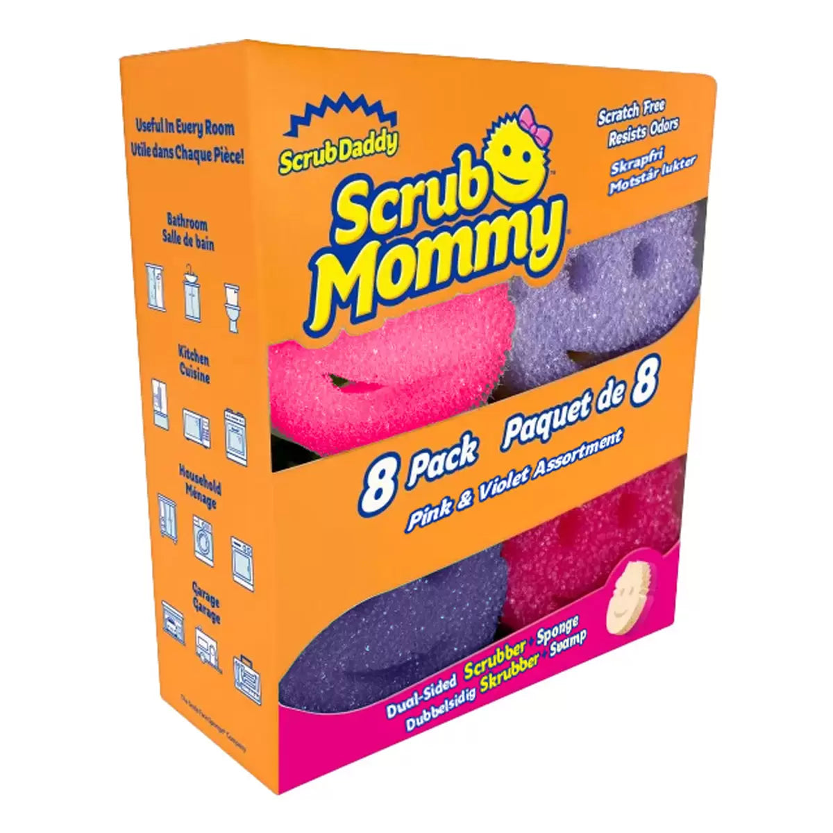 Scrub Daddy / Scrub Mummy FlexTexture Scrubber, 8 Pack