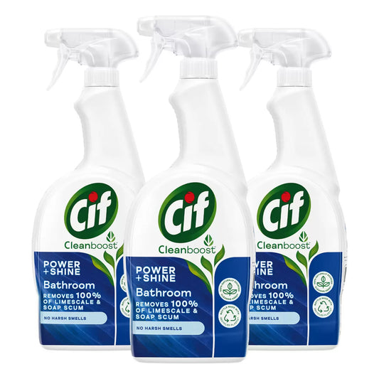 Cif Power and Shine Bathroom Spray, 3 x 700ml
