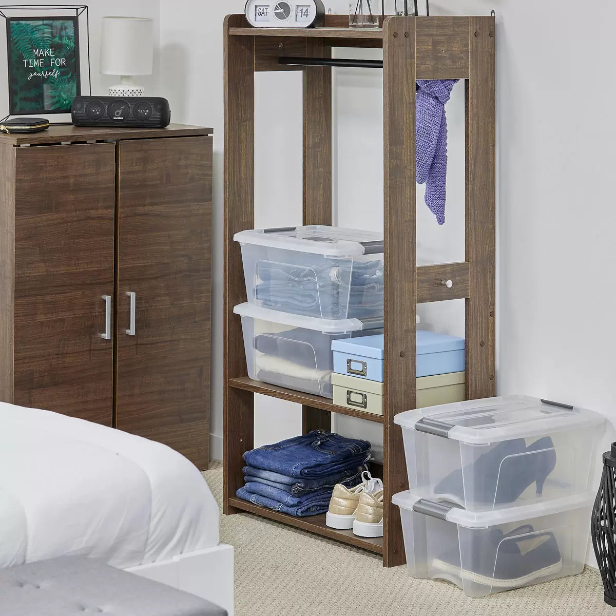 IRIS OHYAMA 15L and 33.5L Storage Box with Lid - 4 pack & 3 Pack