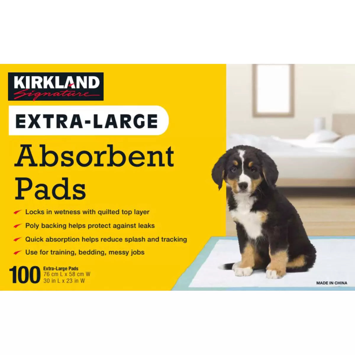 Kirkland Signature Extra Large Absorbent Pads, 76cm x 58cm - 100 Pack