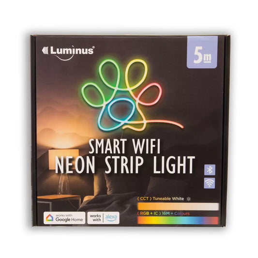 Luminus Smart Wi-Fi Neon Rope Strip Light 5M
