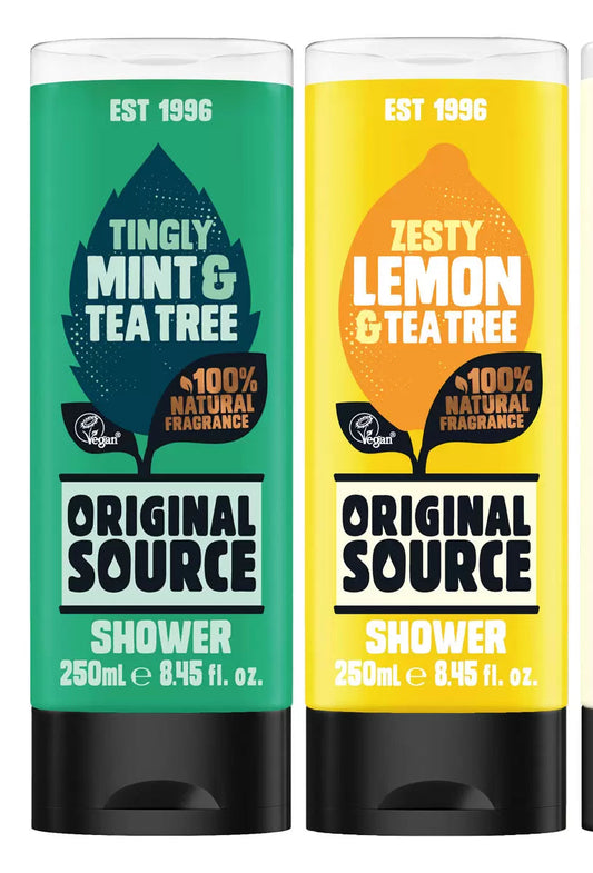 Original Source Shower Gel, 6 x 250ml in Two Variety
