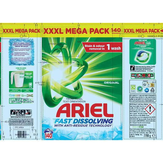 Ariel Actilift Powder, 140 Wash