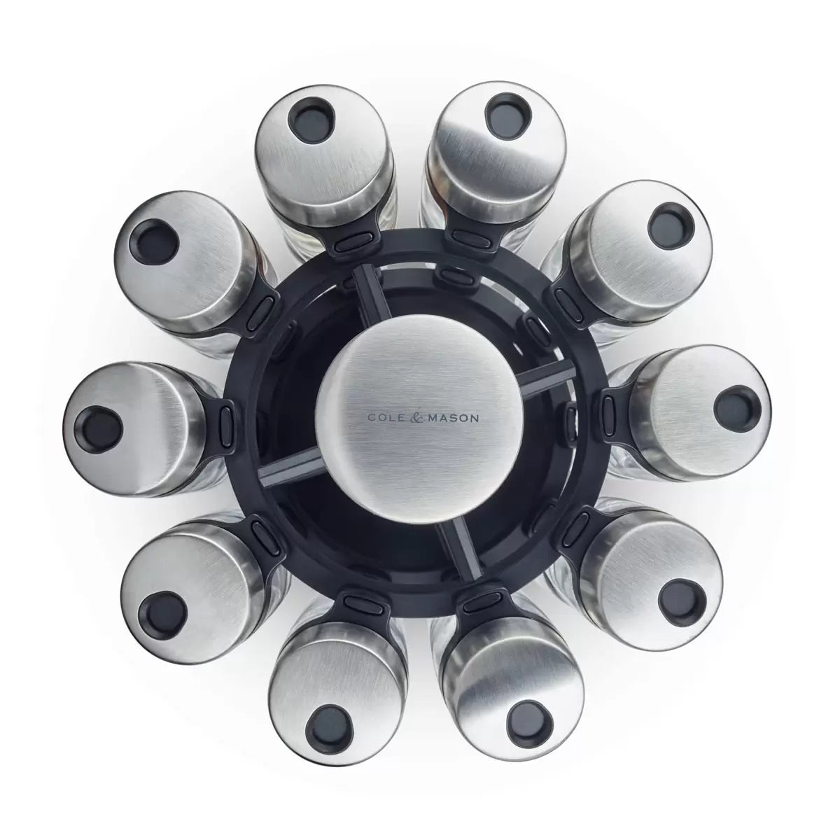 Cole & Mason 20 Jar Filled Spice Rack Carousel