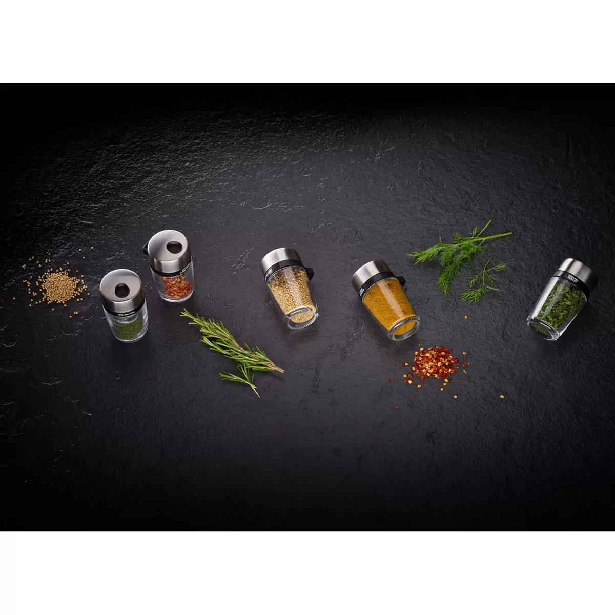Cole & Mason 20 Jar Filled Spice Rack Carousel