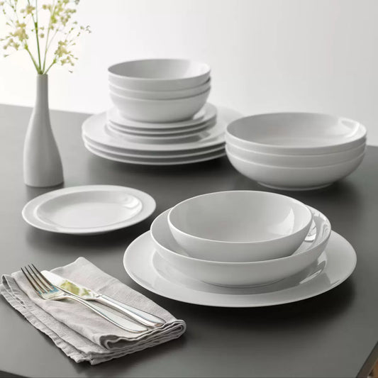 White by Denby 16 Piece Porcelain Dinnerware Set