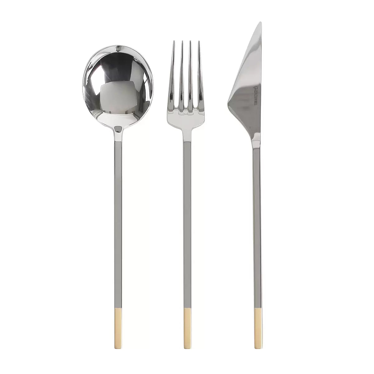 Golden Bell 18/10 Stainless Steel Cutlery Set, 24 Piece