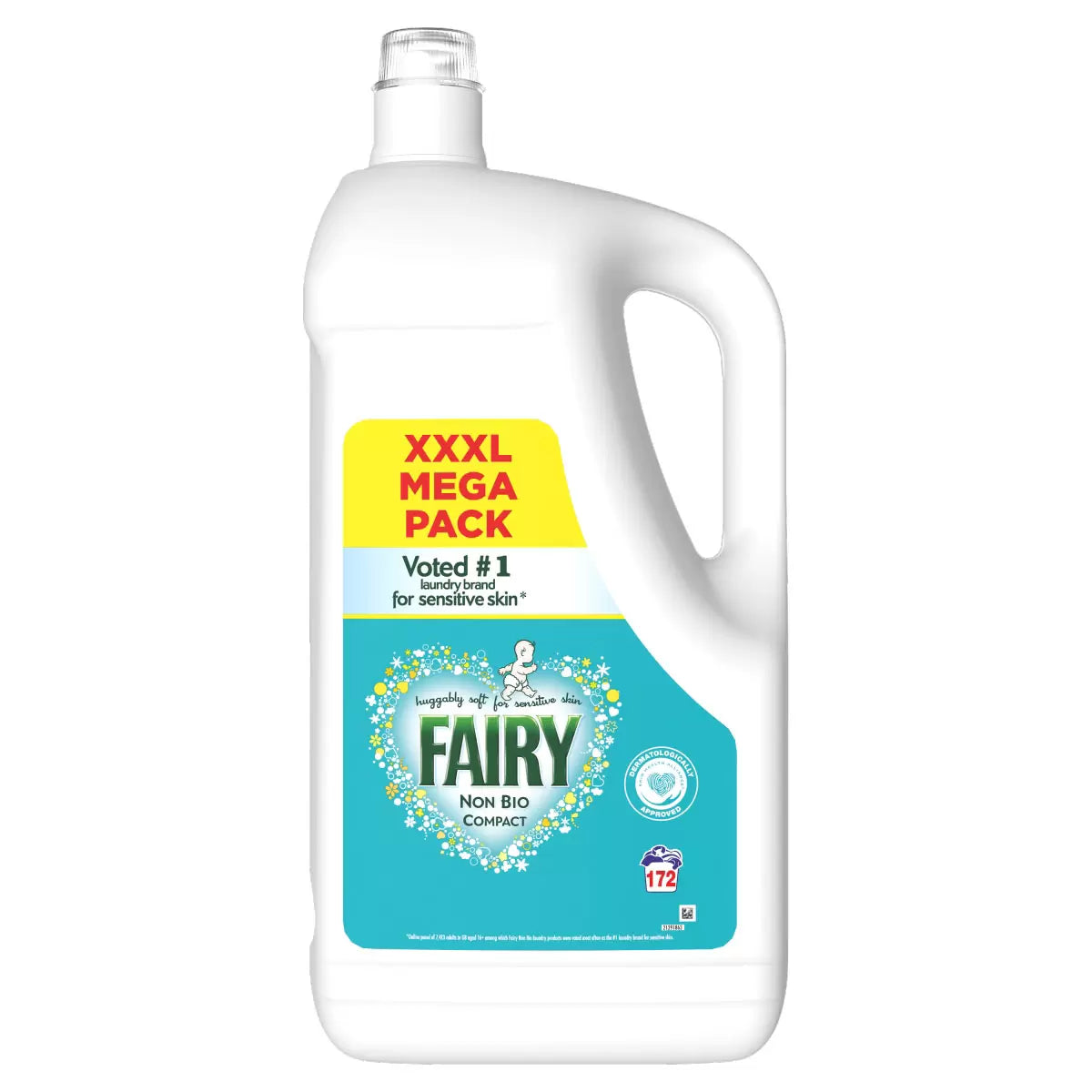 Fairy Non Bio Laundry Liquid, 172 Wash, 4.988L