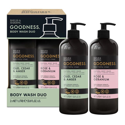 Baylis & Harding, Goodness Bodywash, 2 x 1L