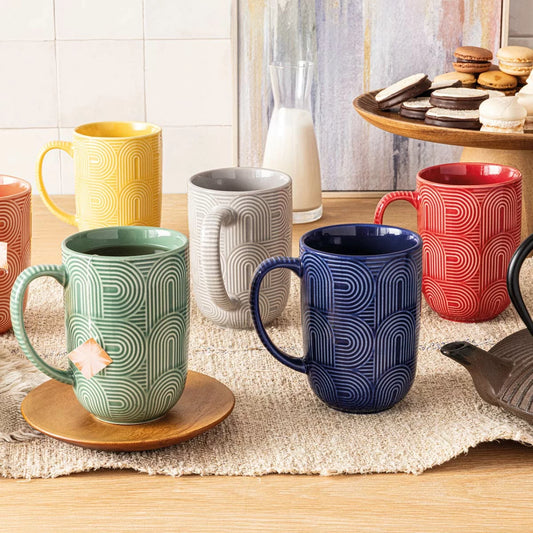 Over & Back Arch Mugs, 6 Pack