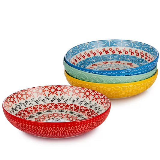 Signature Housewares Stoneware Serving Bowls, 4 Piece