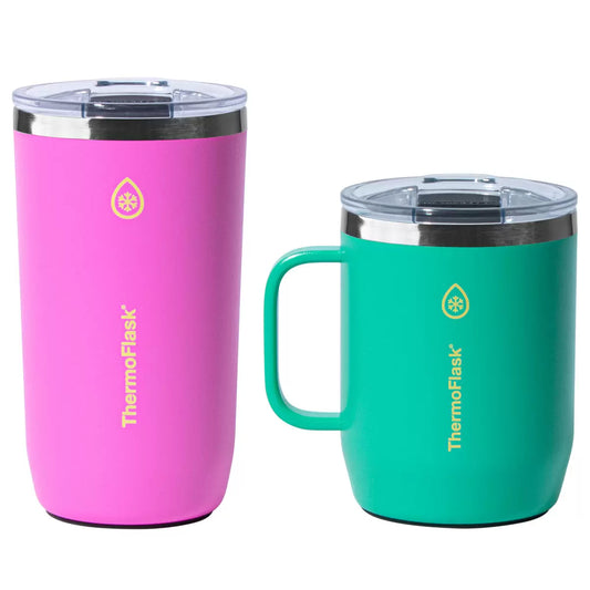 ThermoFlask Coffee and Mug Set in Multicolour