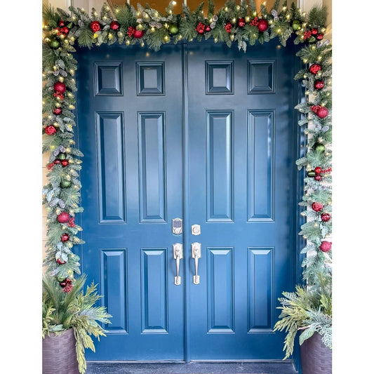 Pre-lit 9 ft Christmas Artificial Garland With Twinkling LED Lights