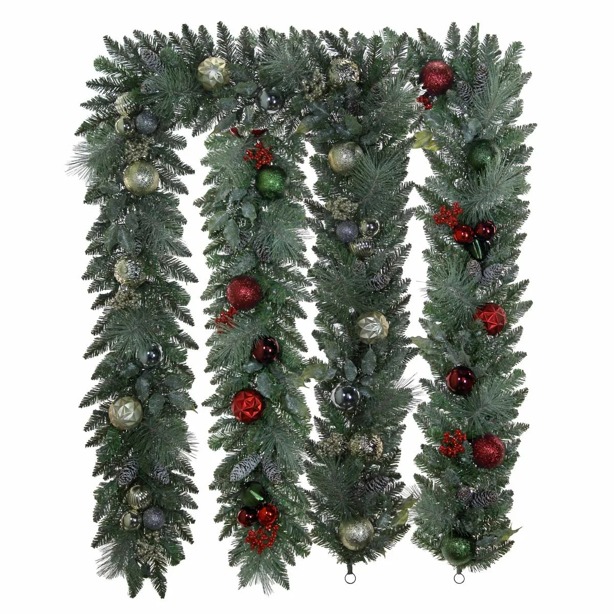 Pre-lit 9 ft Christmas Artificial Garland With Twinkling LED Lights