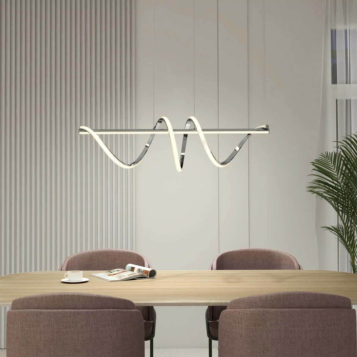 Artika Coda LED Pendant Light in Chrome