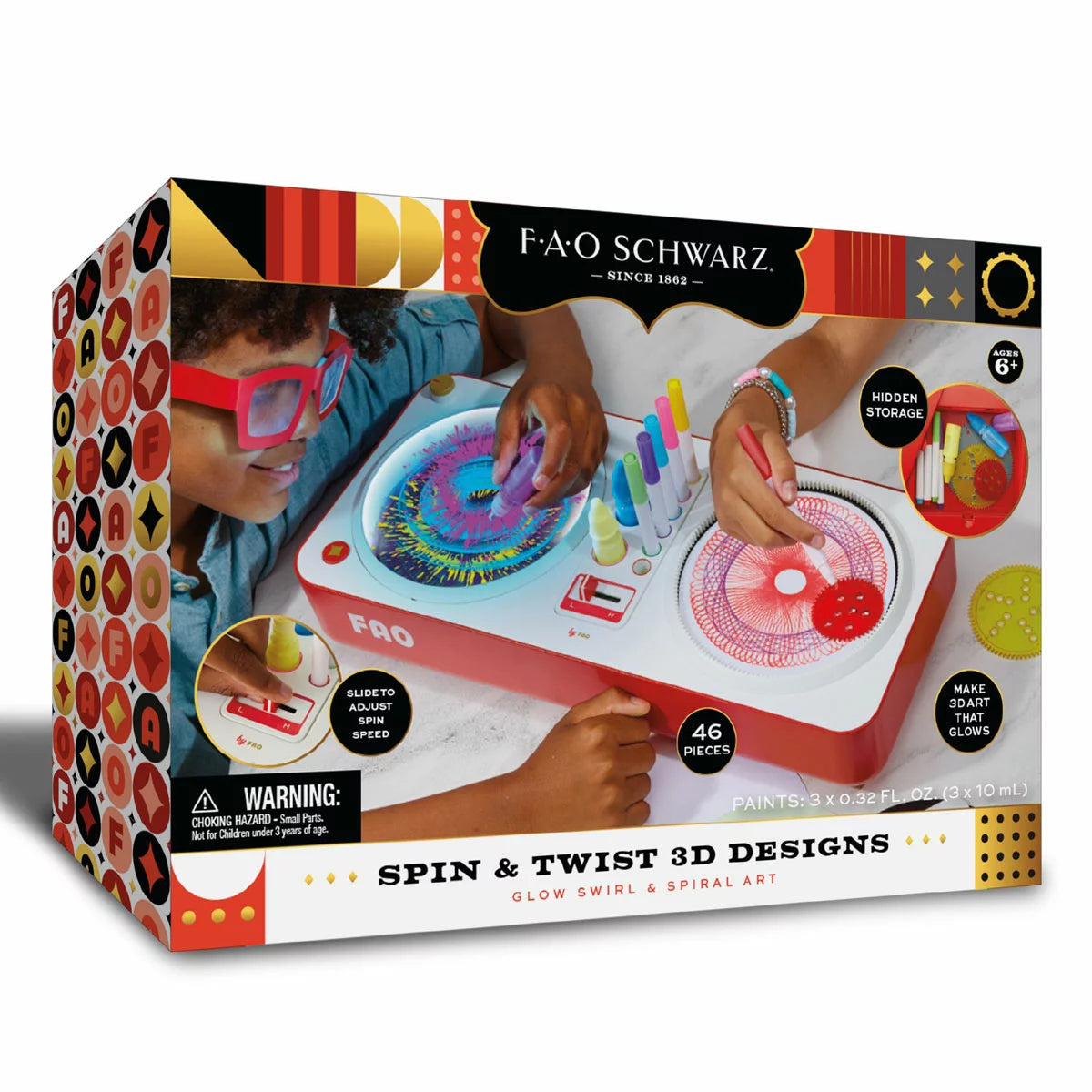 FAO Schwarz Spin & Twist 3D Art with LED Lights (6+ Years)
