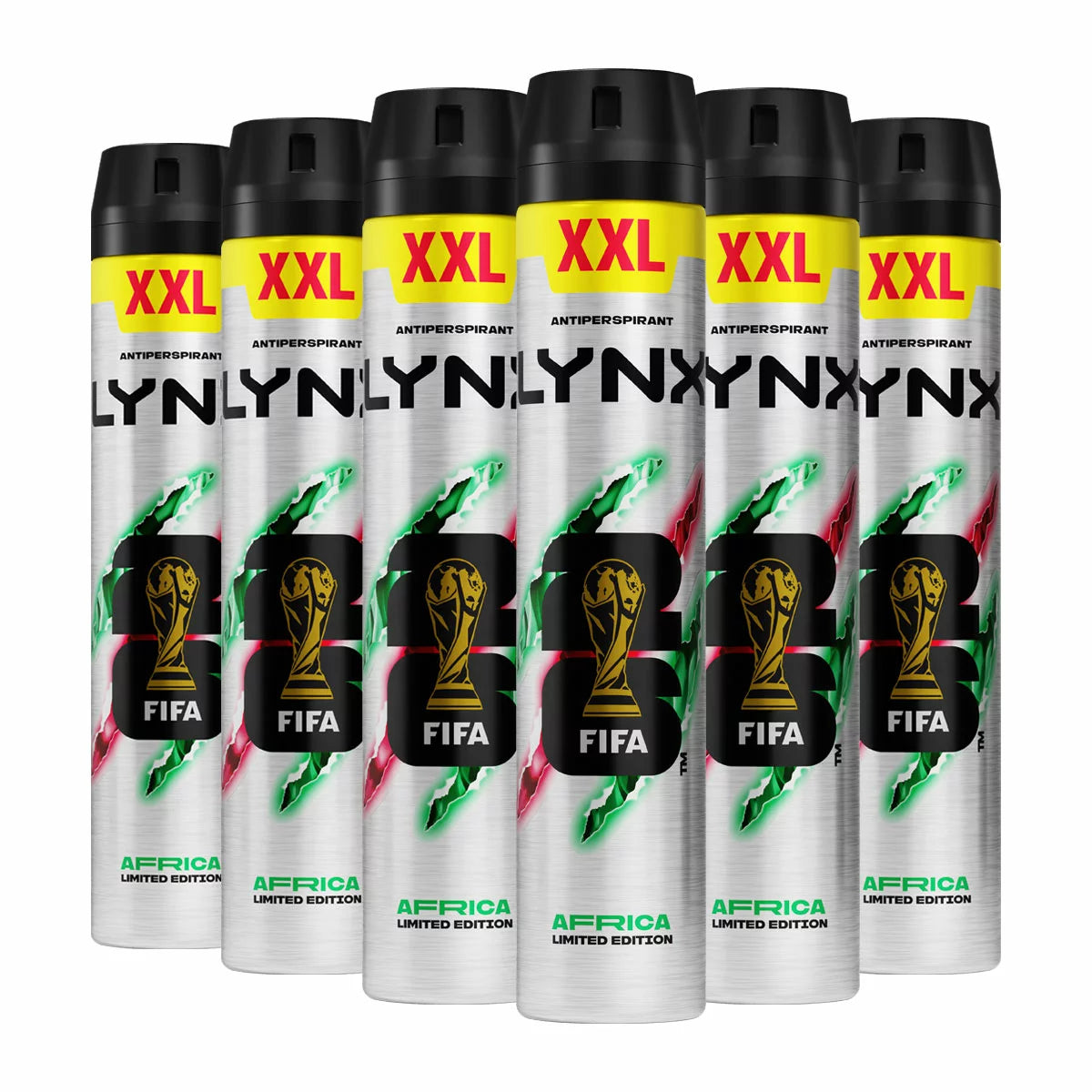 Lynx Anti-Perspirant Africa, 6 x 200ml & 6 x 300ml