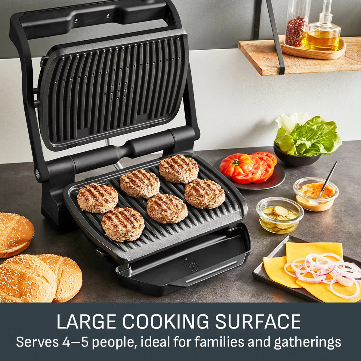 Tefal GC7178G1 OptiGrill+ Health Grill in Black