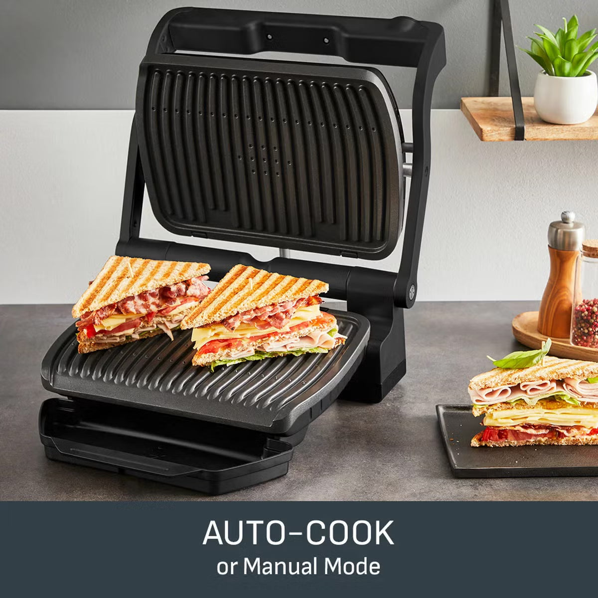 Tefal GC7178G1 OptiGrill+ Health Grill in Black