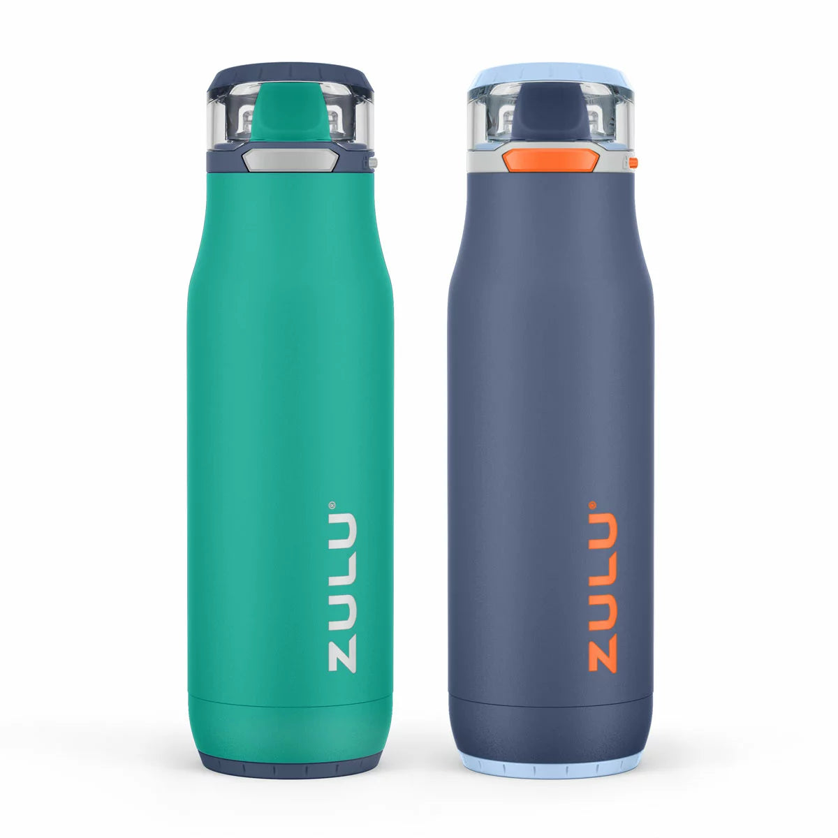 Zulu Stainless Steel Water Bottle 511ml, 2 Pack in 2 Colours