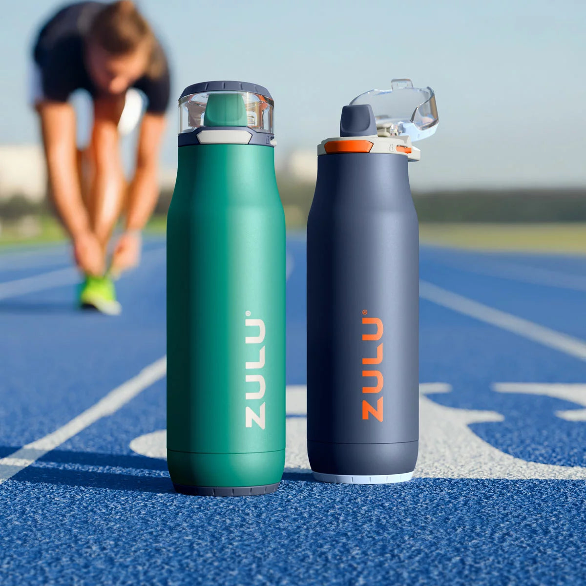 Zulu Stainless Steel Water Bottle 511ml, 2 Pack in 2 Colours