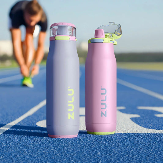 Zulu Stainless Steel Water Bottle 511ml, 2 Pack in 2 Colours