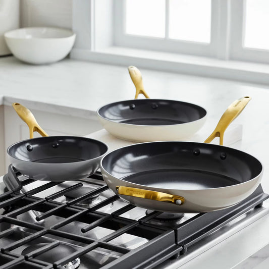 GreenPan Jewel Ceramic Frying Pan Set, 3 Piece