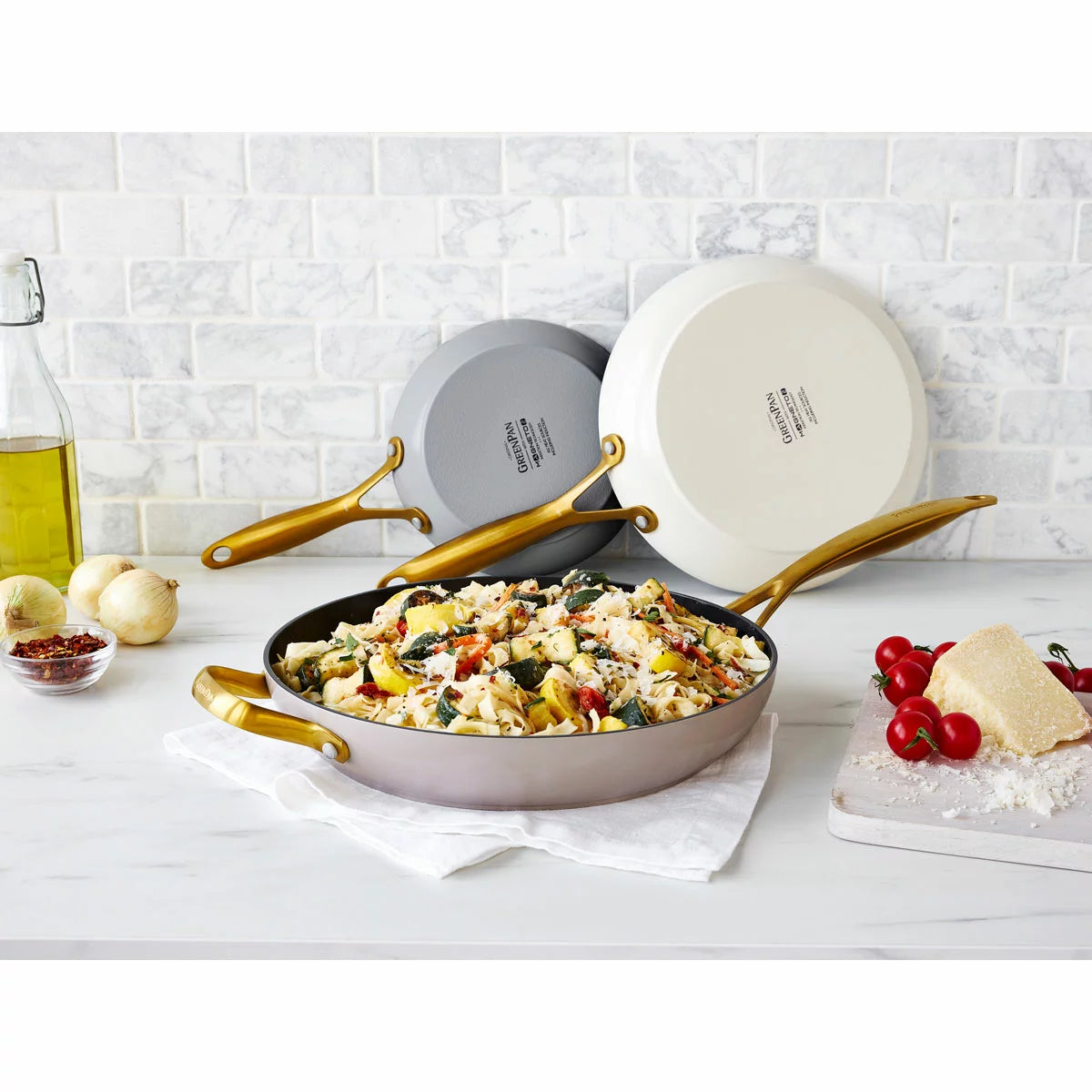 GreenPan Jewel Ceramic Frying Pan Set, 3 Piece