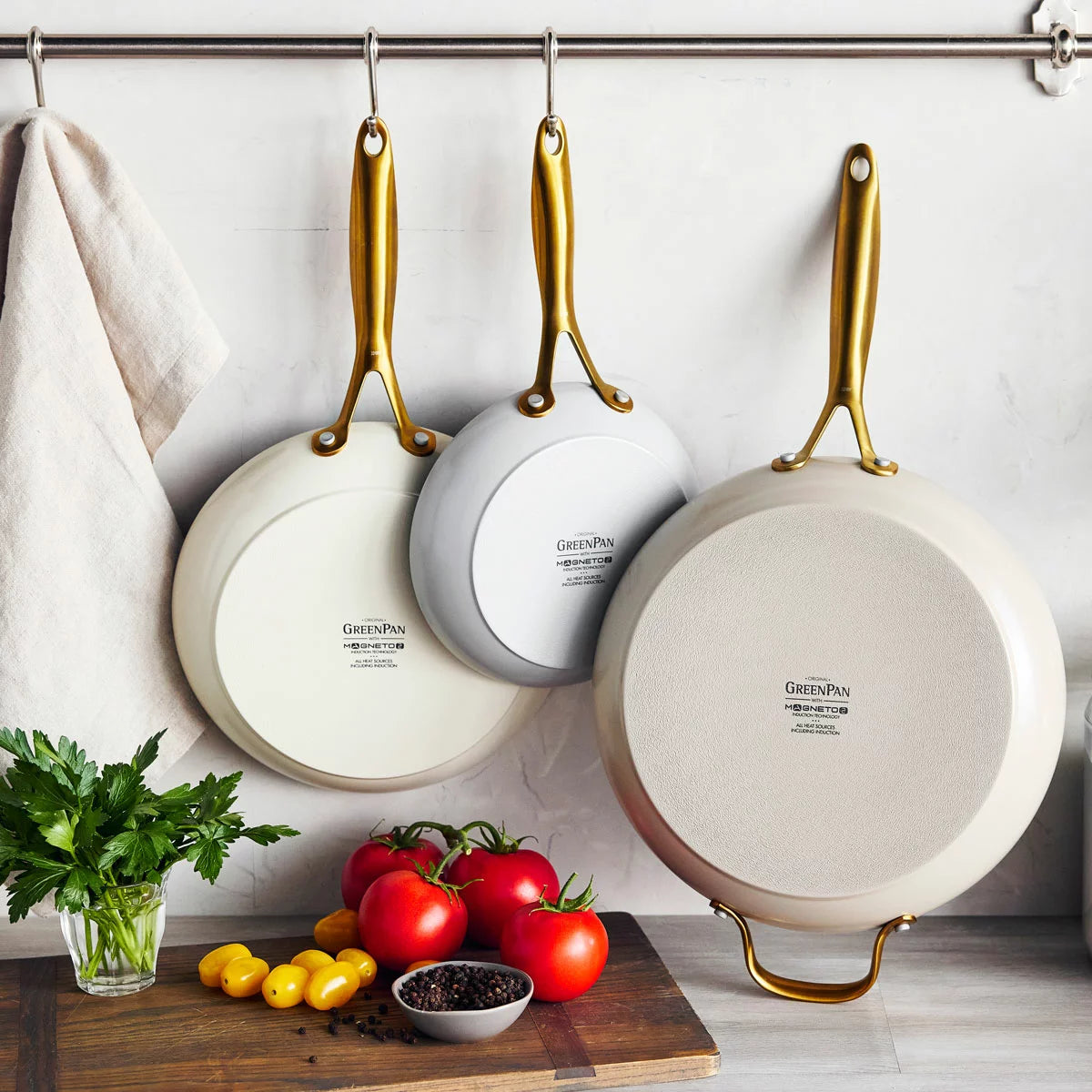 GreenPan Jewel Ceramic Frying Pan Set, 3 Piece